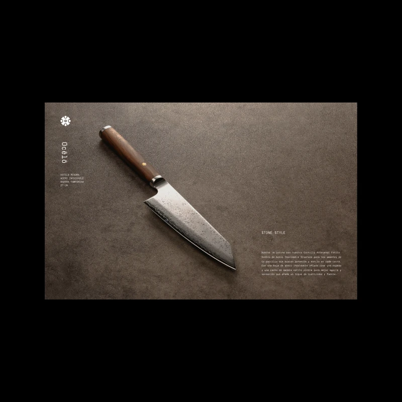 Casa Macua editorial composition with picture of a knife