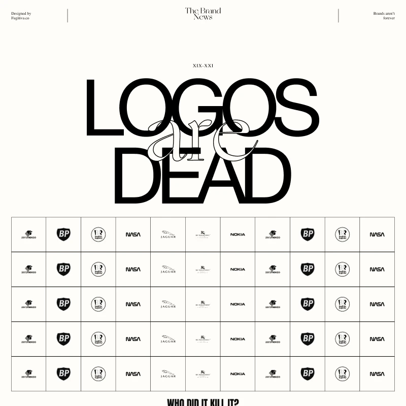 Logos are Dead typographic exploration