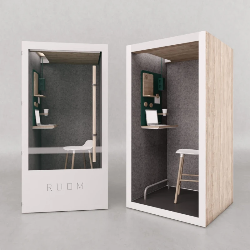 Room logo and booth exploration