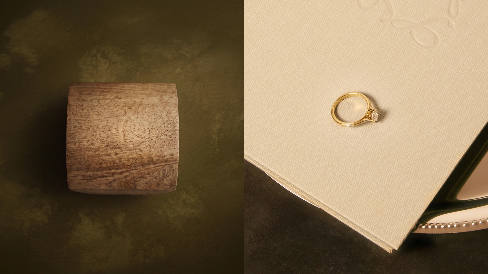 trama wooden box and ring