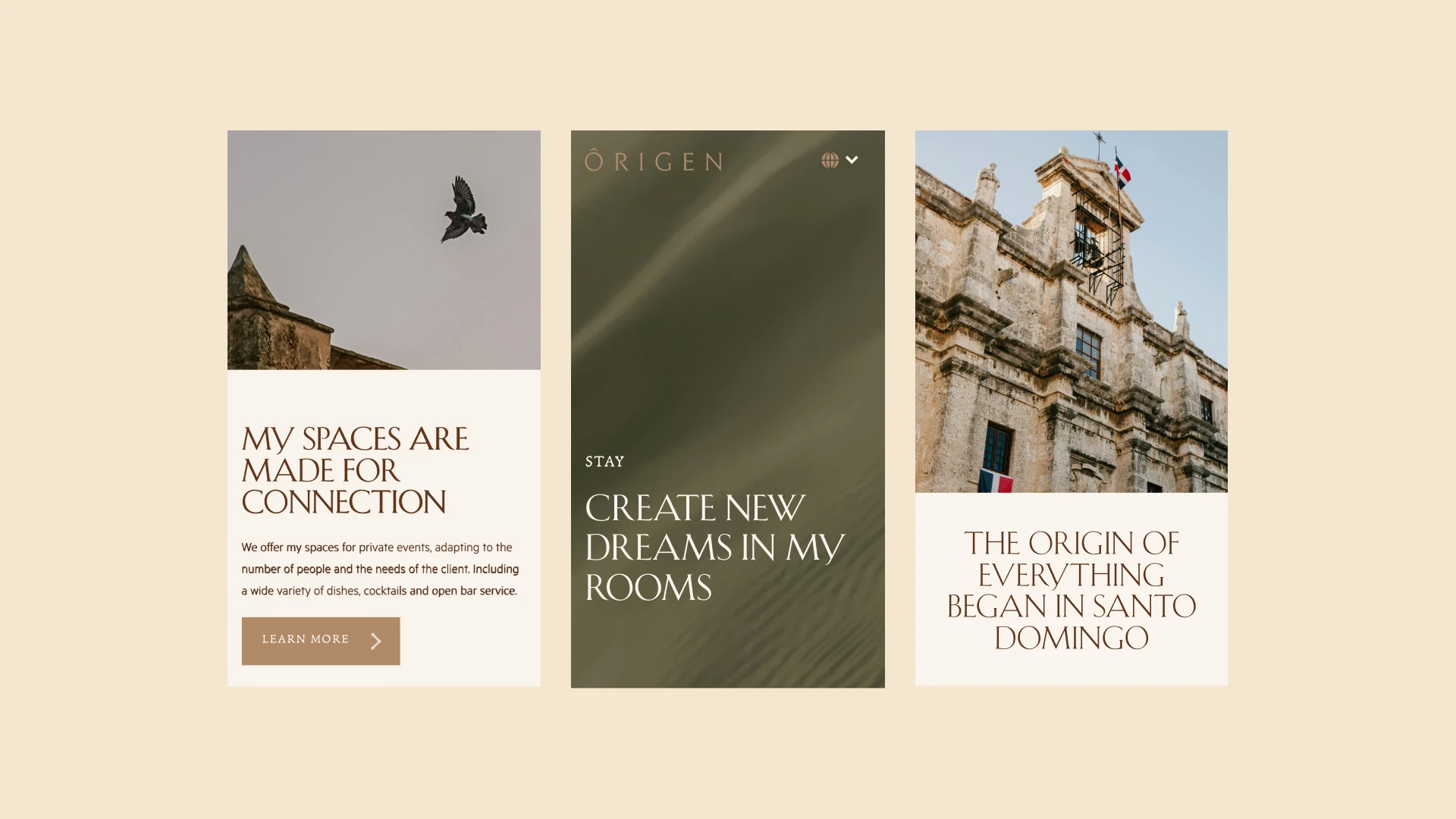 Origen mobile web views
