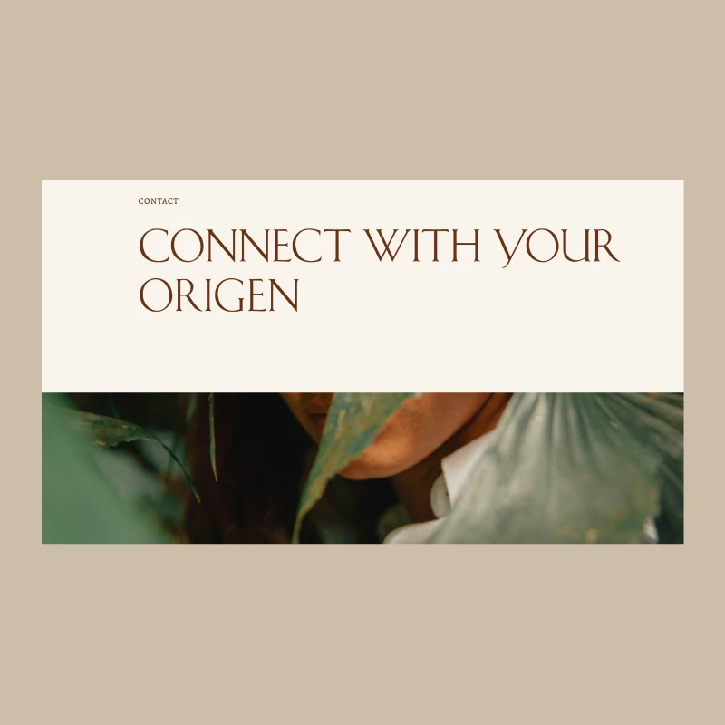 Hotel Origen contact us page