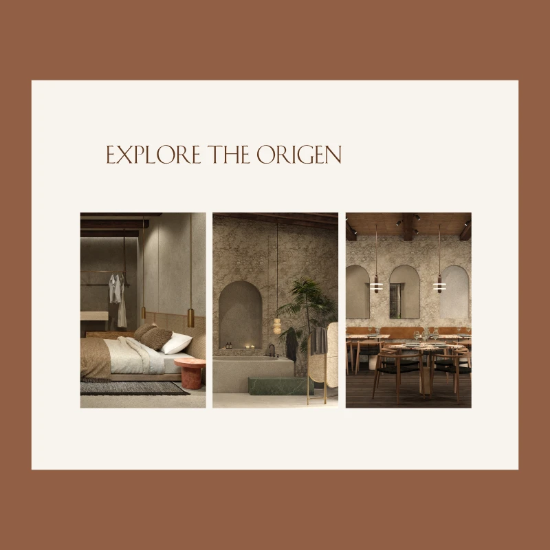 Hotel Origen rooms page exploration