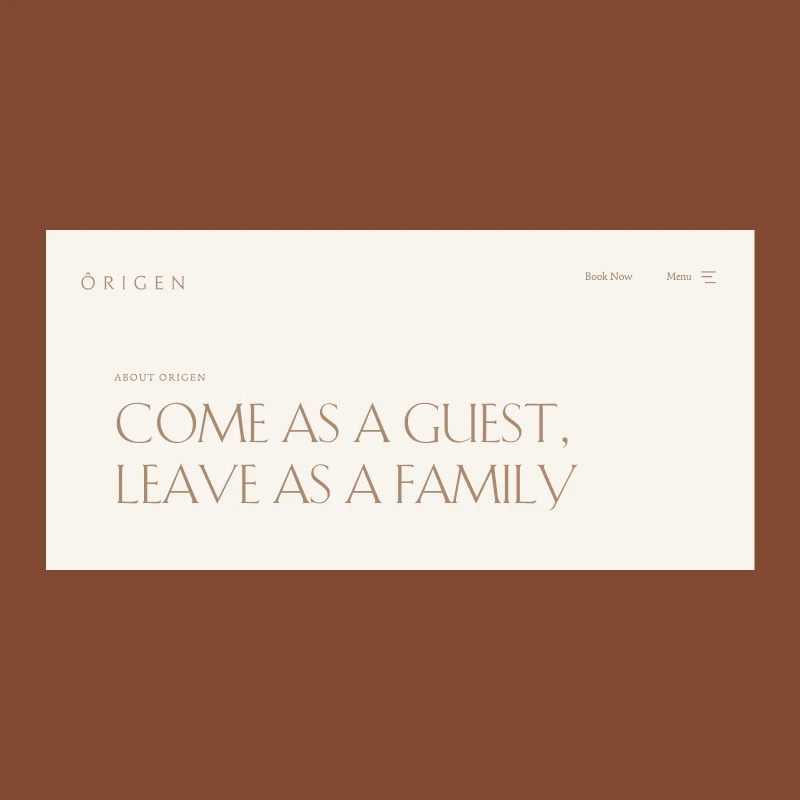 Hotel Origen phrase exploration