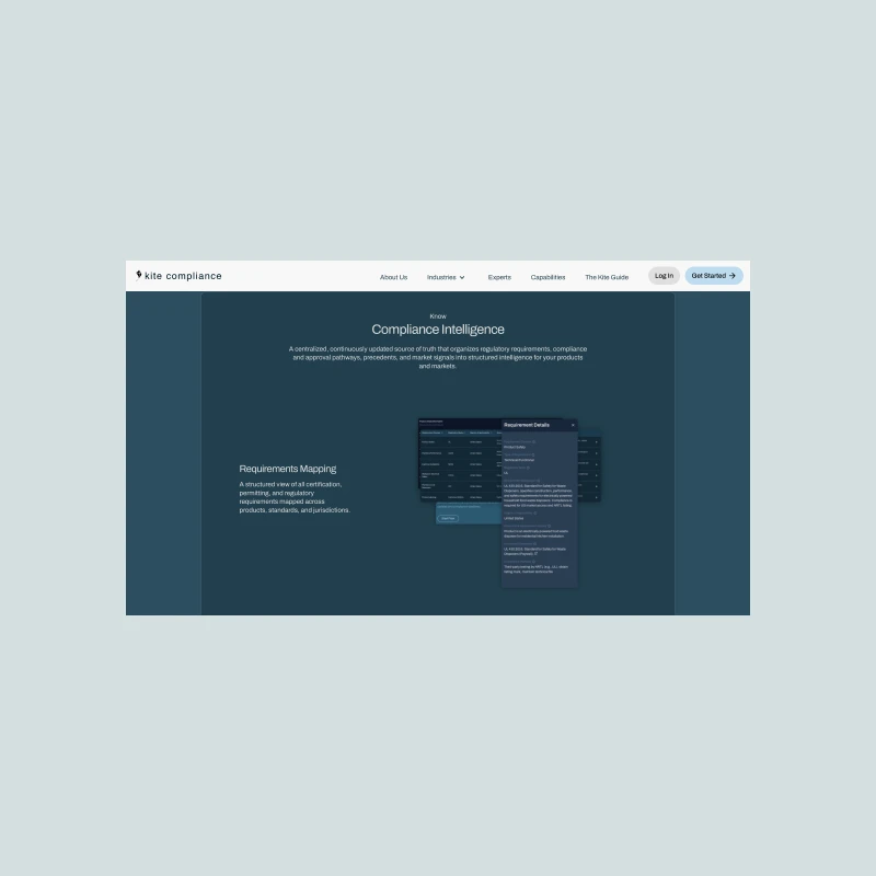 Kite Compliance capabilities page