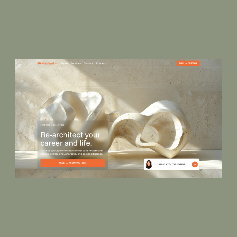 Mindset + web hero exploration