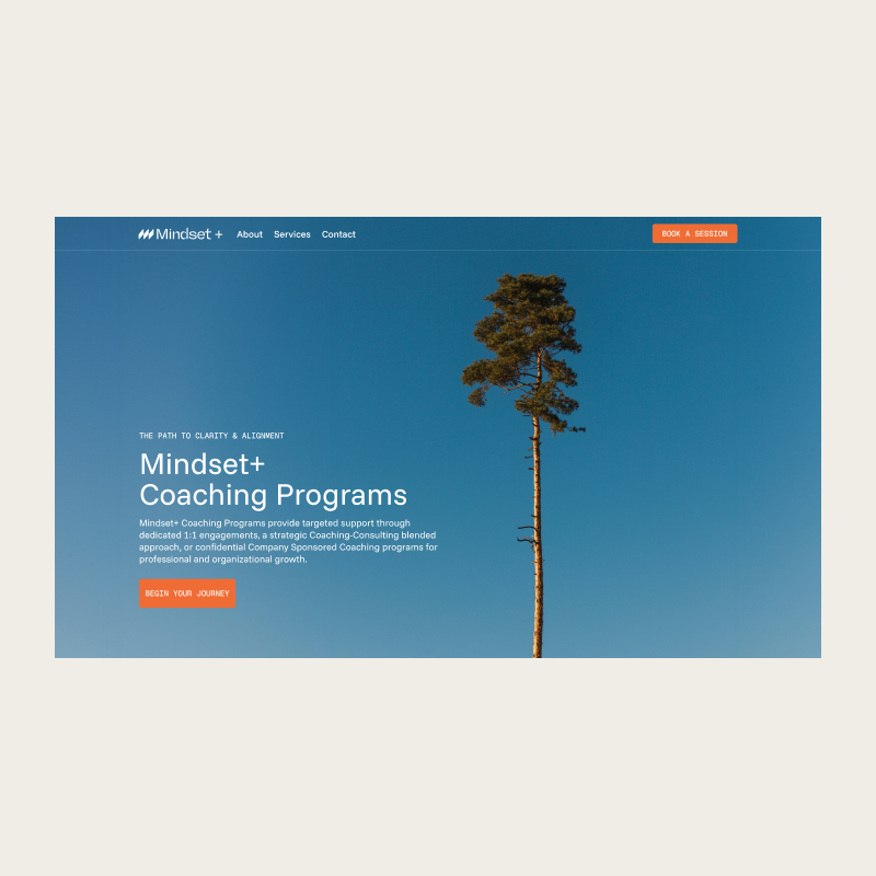 Mindset + web hero exploration