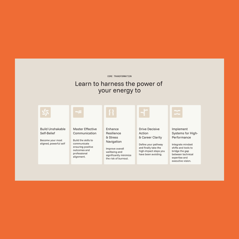 Mindset + core transformation exploration
