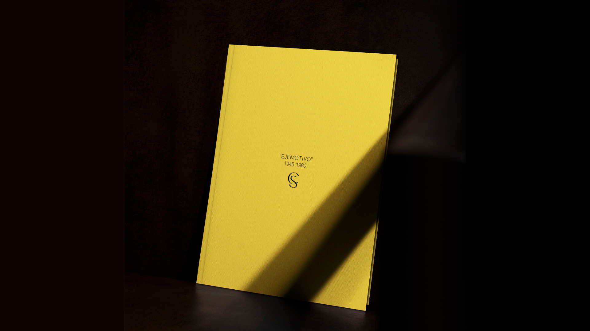 Graphic design posters for Casa Salazar art dealer featuring bold yellow backgrounds and contemporary artistic layouts