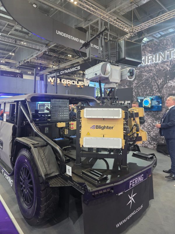 The Fering Pioneer X configured with Kirinetic's electronic warfare systems. 