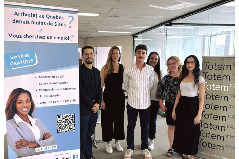 Événement de recrutement express organisé par Objectif Emploi pour faciliter l’accès à l’emploi au Québec
