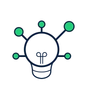 lightbulb with lines coming out