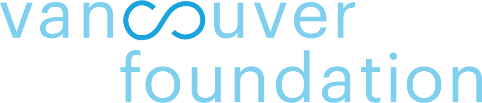 Vancouver Foundation Logo with transparent background. Edited blue for web legibility