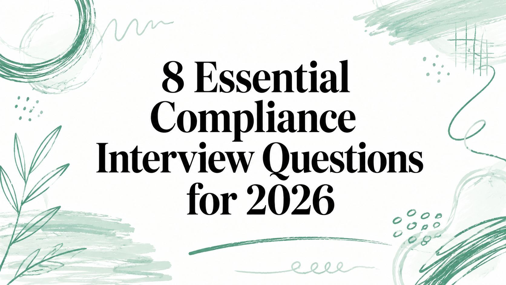 8 Essential Compliance Interview Questions for 2026
