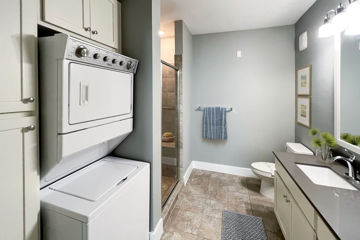 In-unit washer and dryer