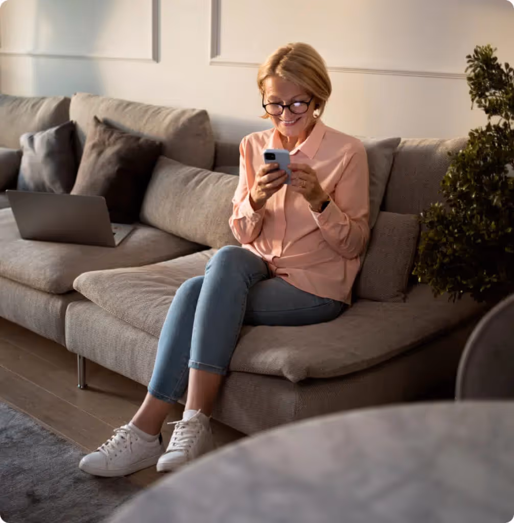 Woman on smartphone