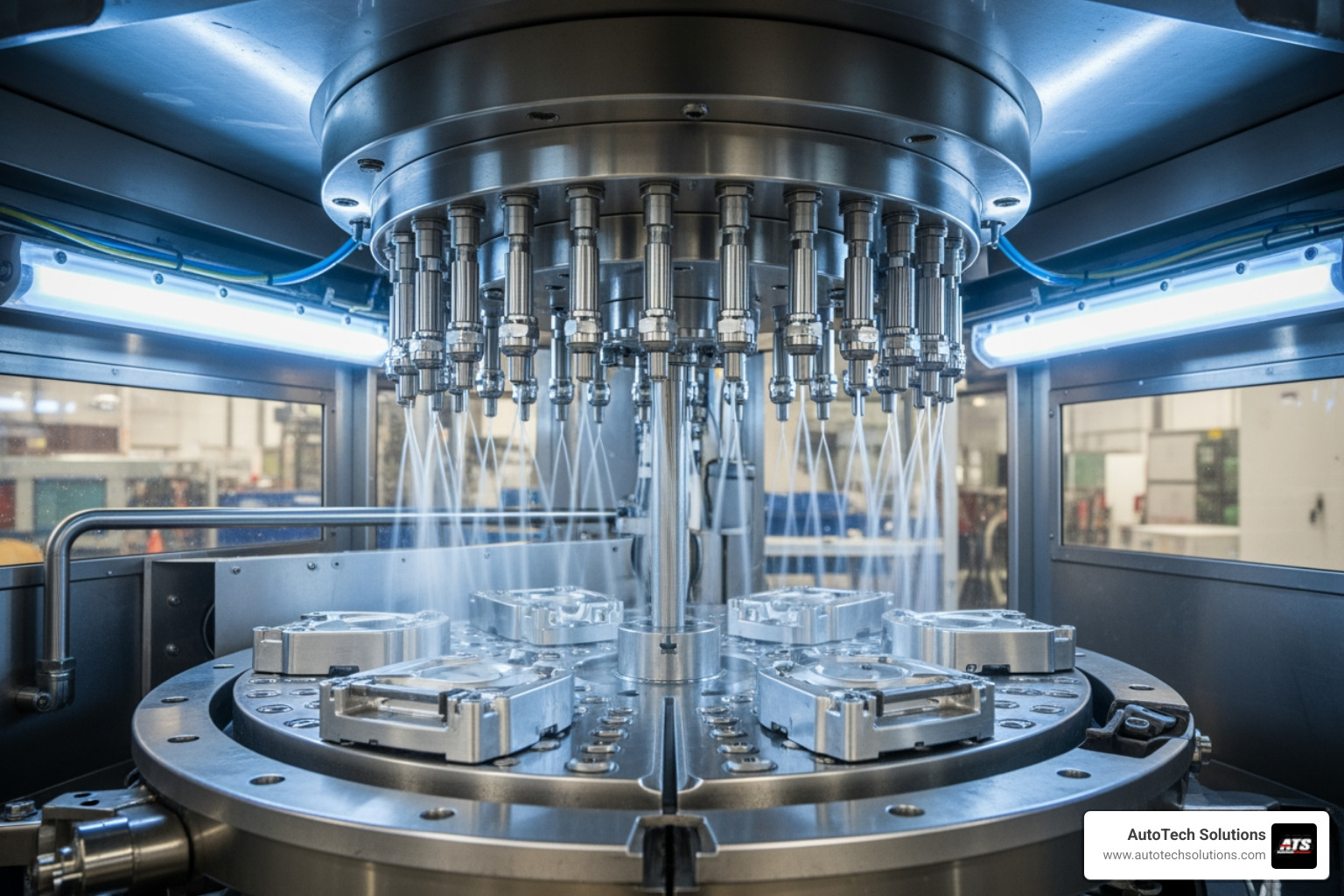 precision spray nozzles and turntable - automatic parts washer for sale