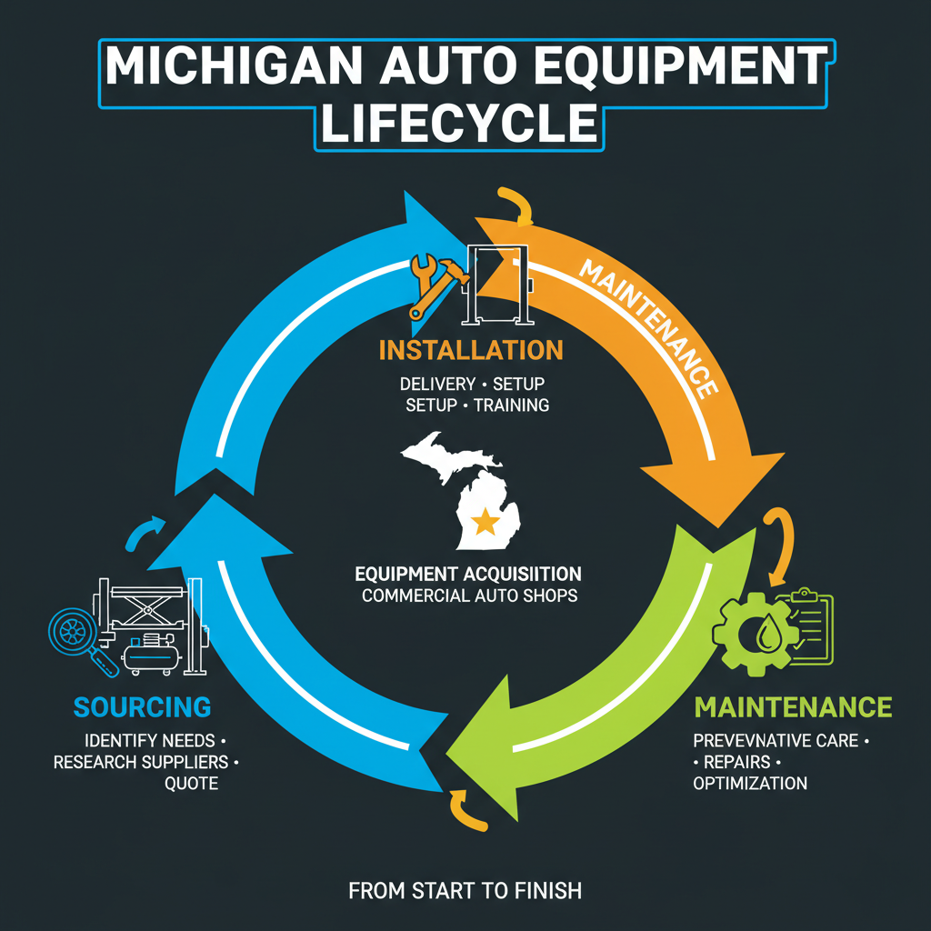 Equipment acquisition lifecycle for commercial automotive shops in Michigan — sourcing to installation to maintenance Equipment acquisition lifecycle for commercial automotive shops in Michigan — sourcing to installation to maintenance