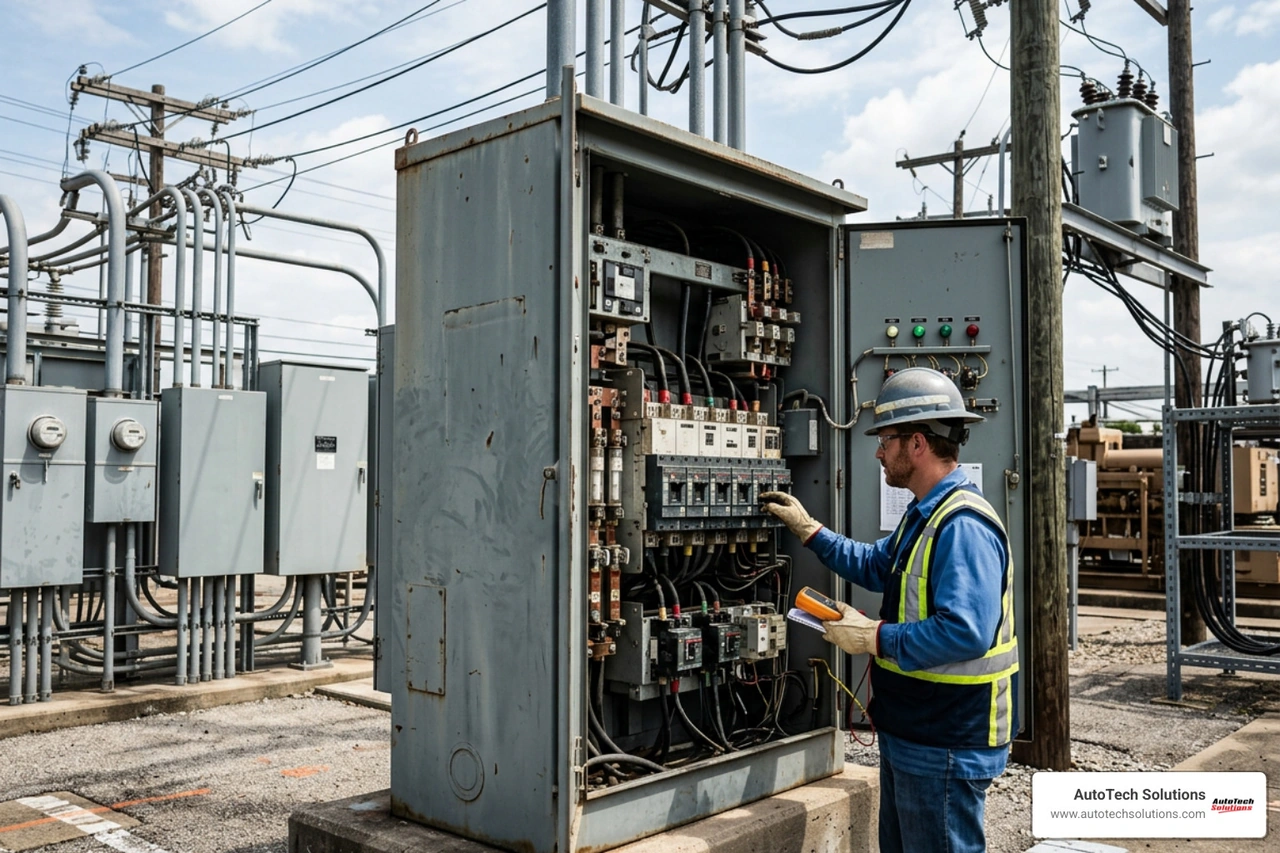 Industrial electrical panel and utility infrastructure Industrial electrical panel and utility infrastructure