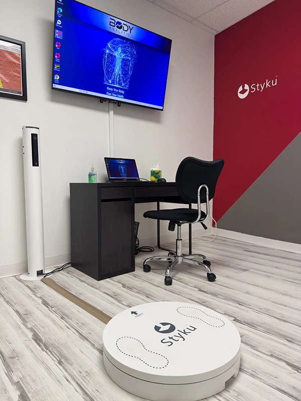 examination room with styku machine