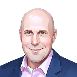 Illustrated headshot of V, the founder of V Knows Cars in a navy blazer and pink shirt

