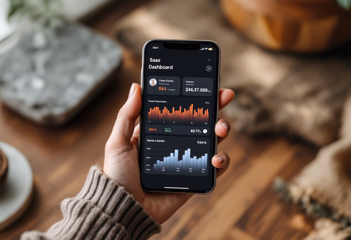 [interface] screenshot of software in action (for an ai saas company)