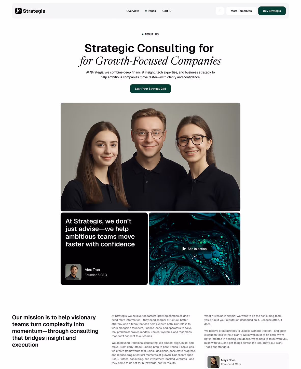 SaaS consulting template