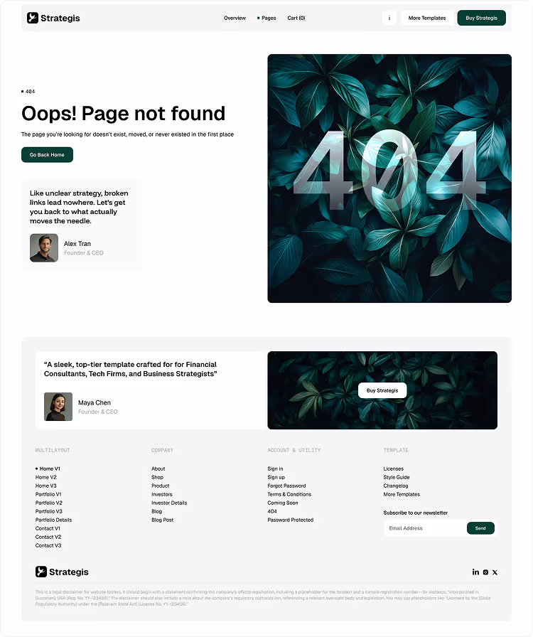 Consulting firm template 404
