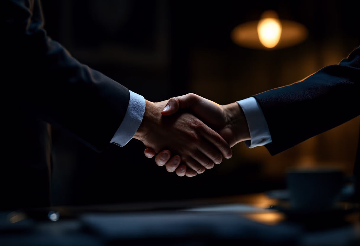 image of satisfied business client with accountant