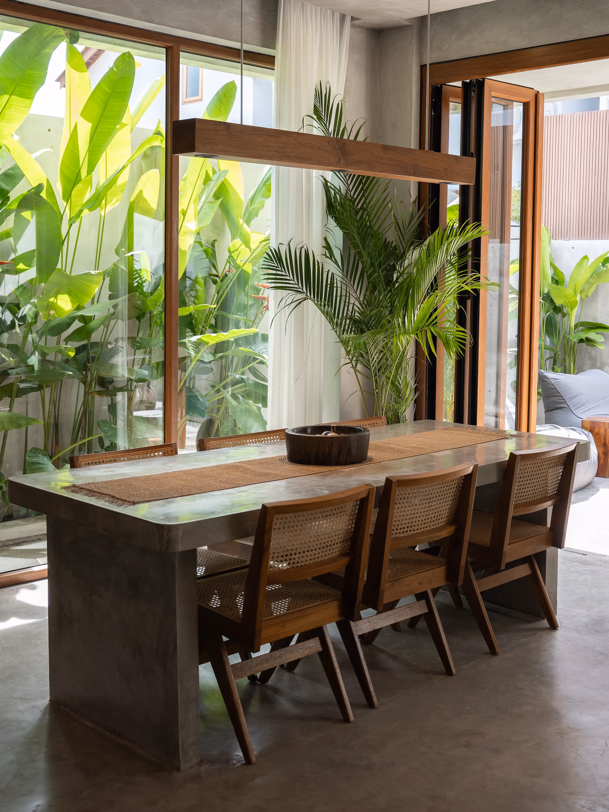 Villa dining area, managed by Cabo Bali