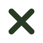 Dark green cross icon on a white background.