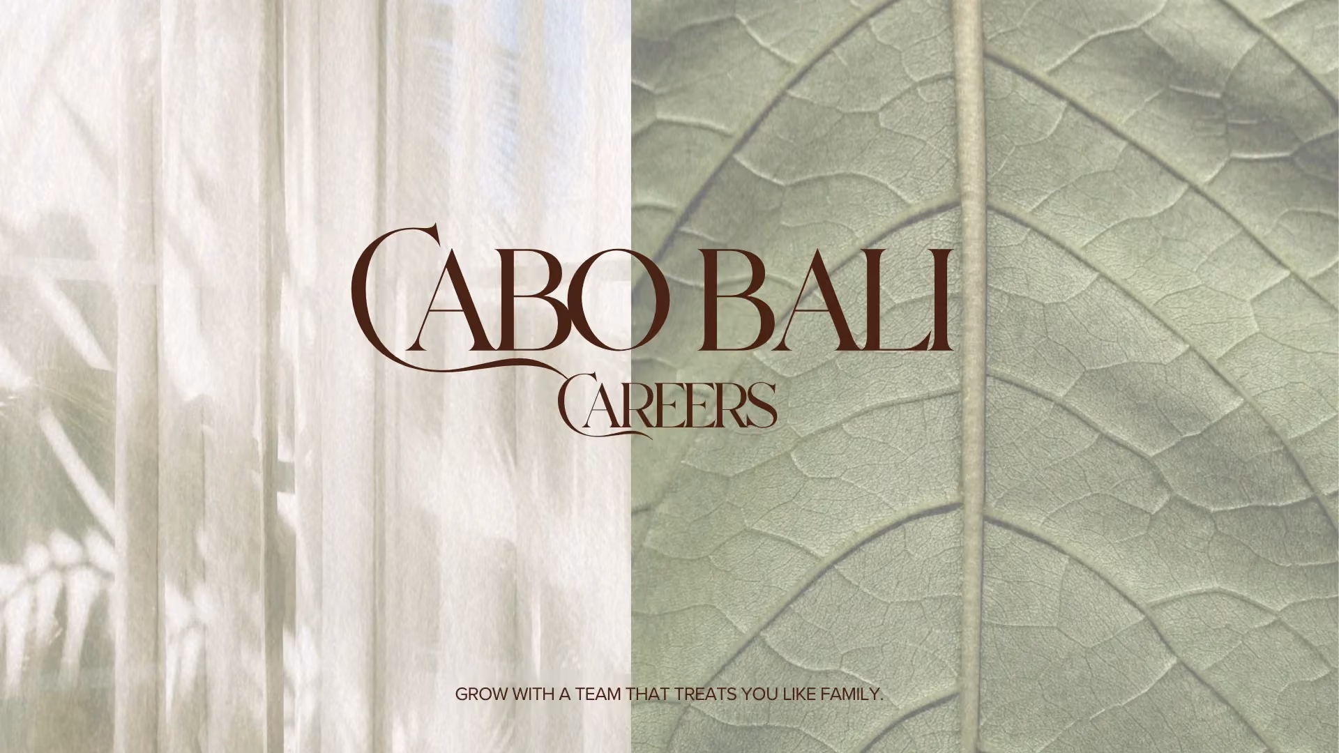 Work at Cabo Bali — careers and hospitality jobs in Bali