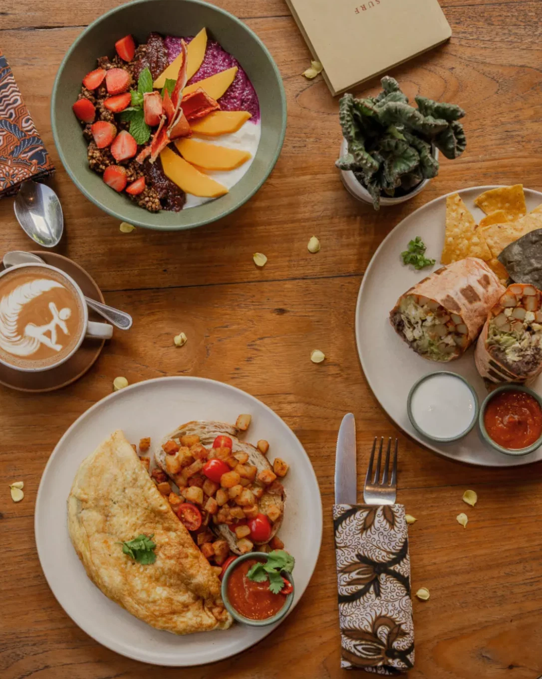 Drifter Cafe in Pecatu, a combined surf shop and wholefood cafe