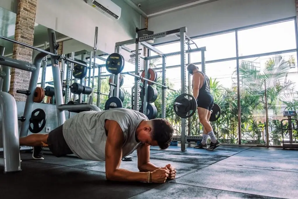 Muscle Beach Club in Ungasan, a weights room with pool, sauna and ice bath
