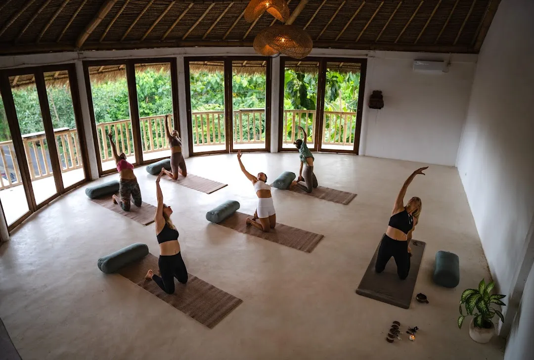 The Space Bali in Pecatu, offering vinyasa, yin and yoga sculpt classes