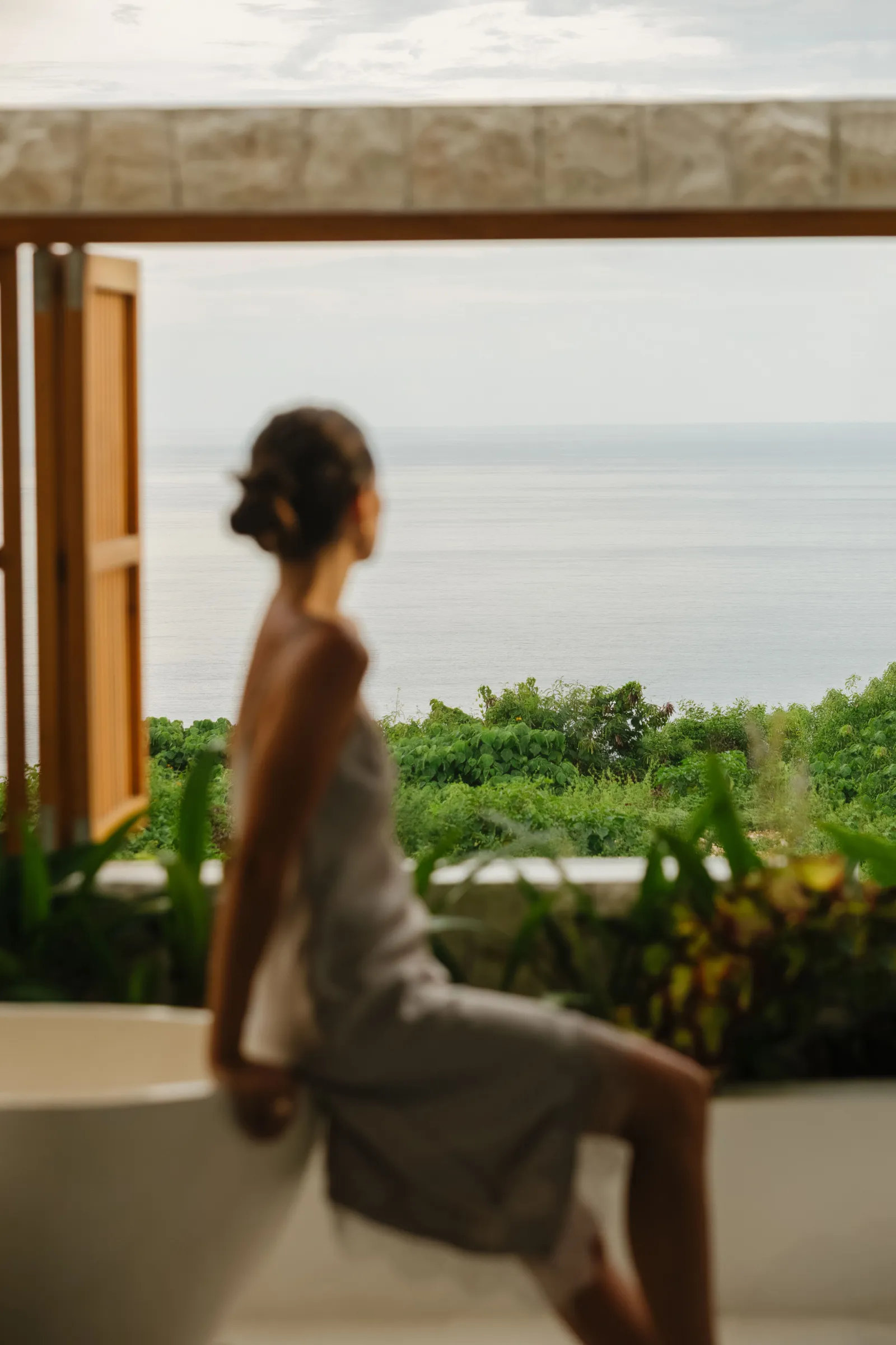 Clifftop ocean view from Marevita Villa in Uluwatu, Bali