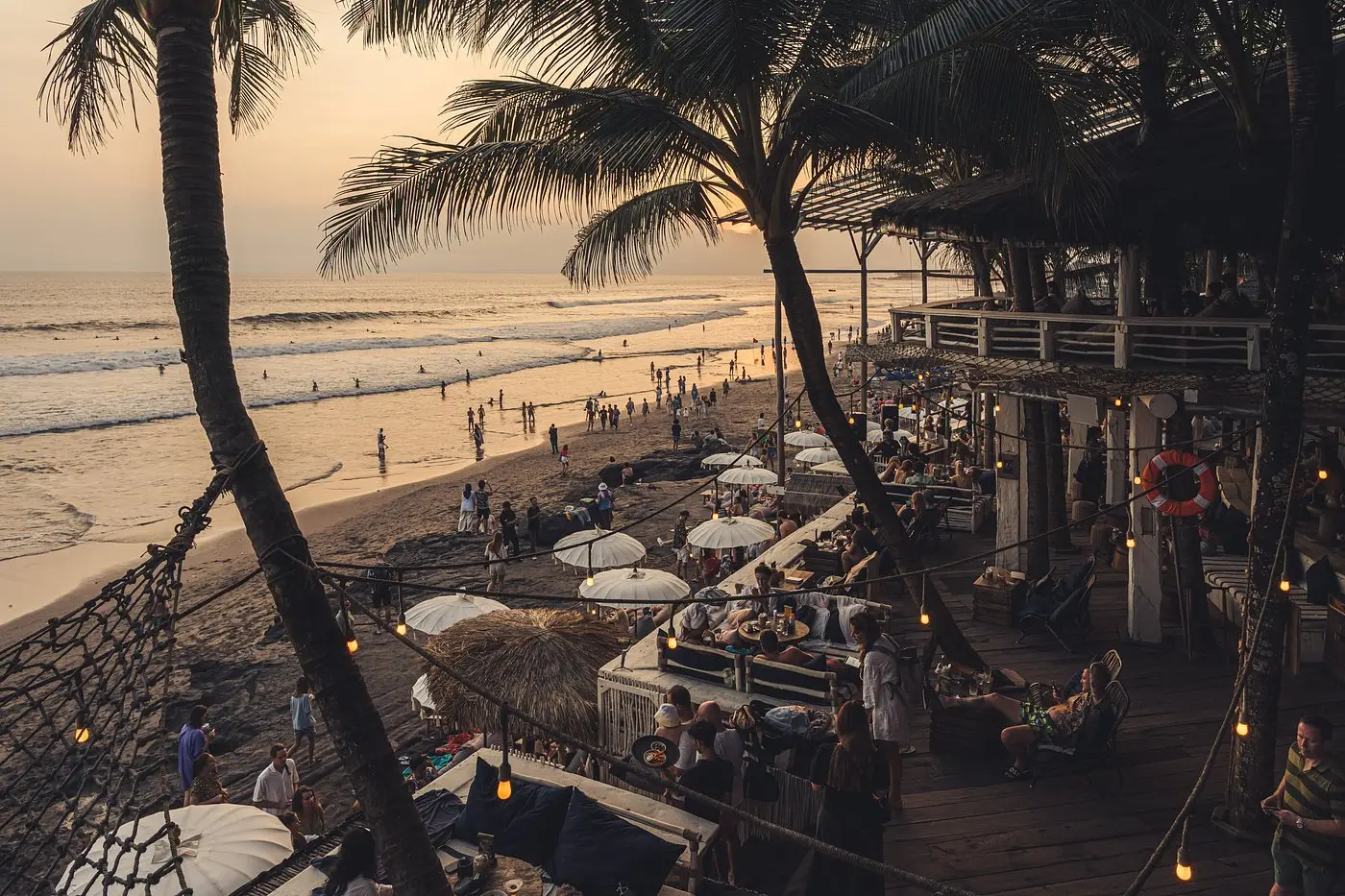 Afternoon drinks at La Brisa beach club in Canggu
