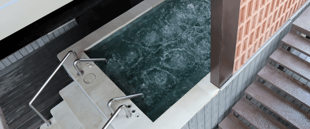The ice bath at AMO Bathhouse on Batu Bolong, Canggu