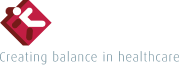 Lopital logo with tagline Creating balance in healthcare.