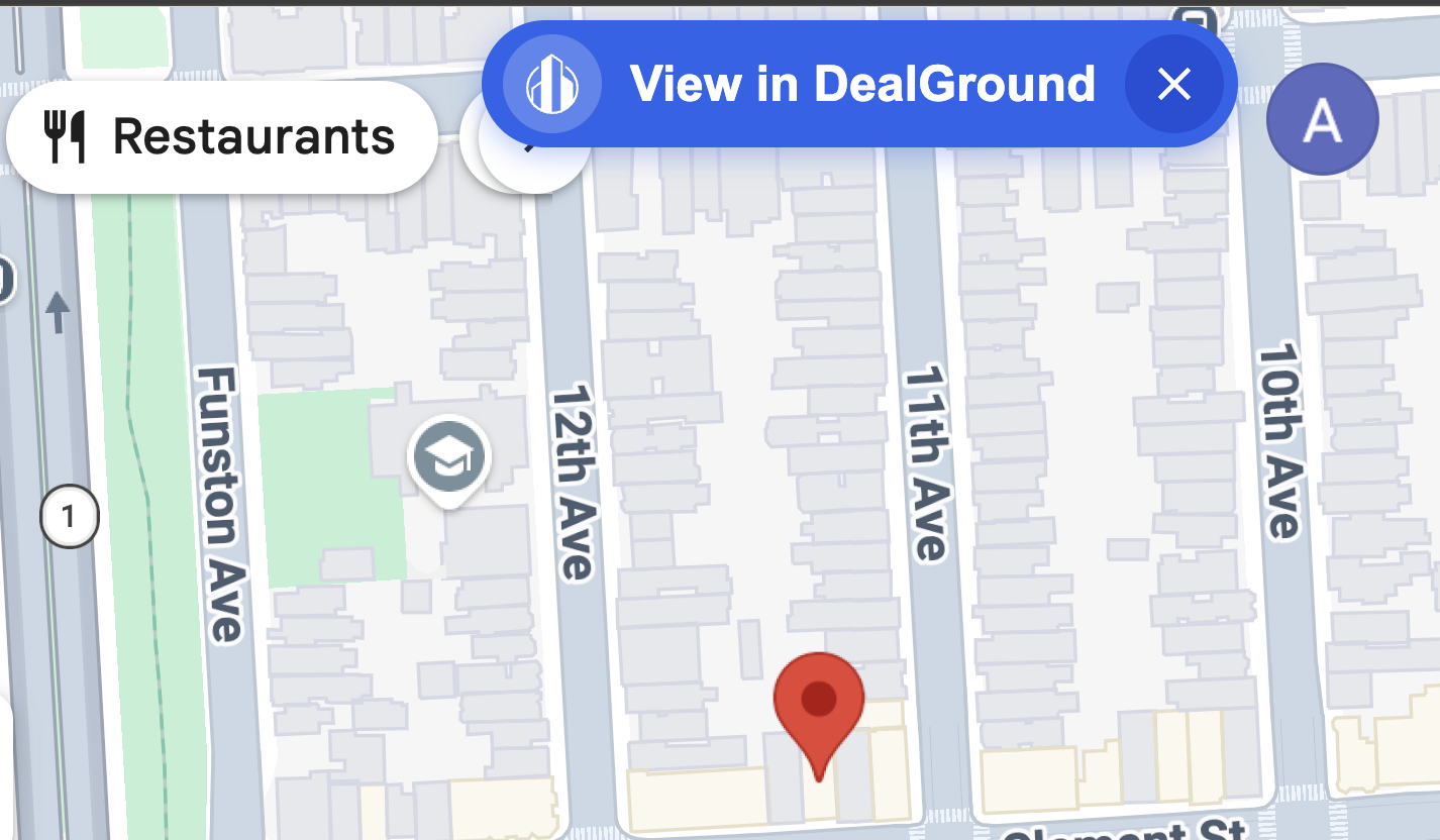 View property and owner info in DealGround while browsing