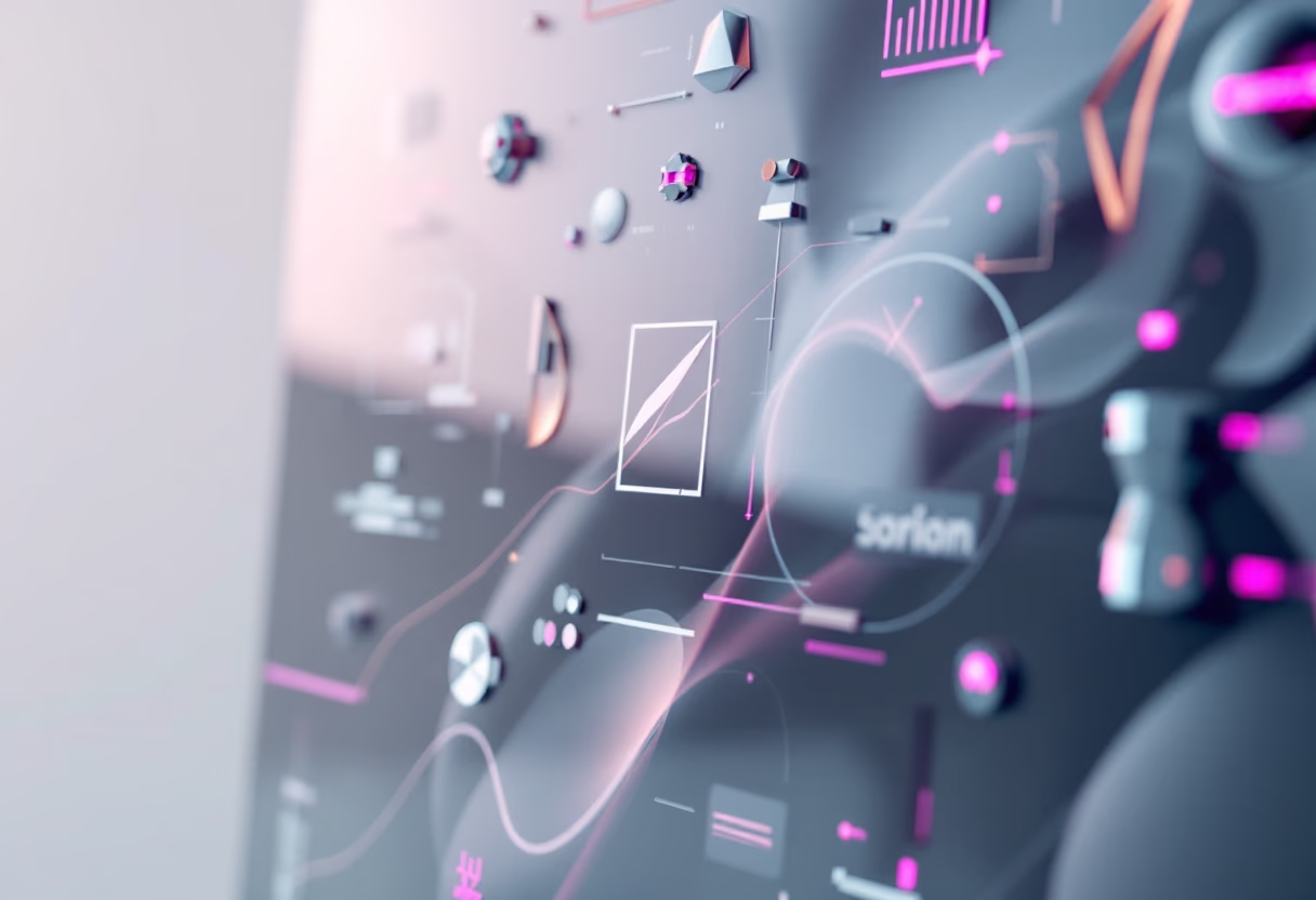 image of a logo design process