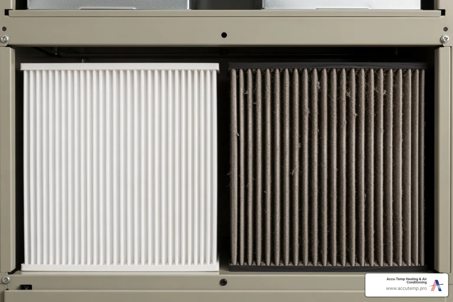 Clean vs. dirty air filter - Improve AC efficiency