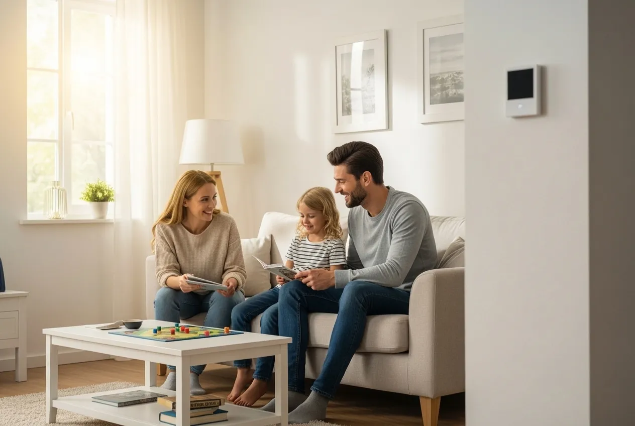 infographic showing 3 key benefits of regular heating maintenance: lower energy bills with dollar sign icon, extended system lifespan with calendar icon, and improved indoor air quality with clean air icon - heating maintenance affordable in palm coast, fl