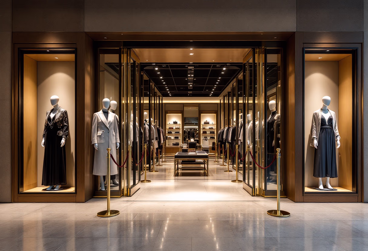 image of bustling department store entryway