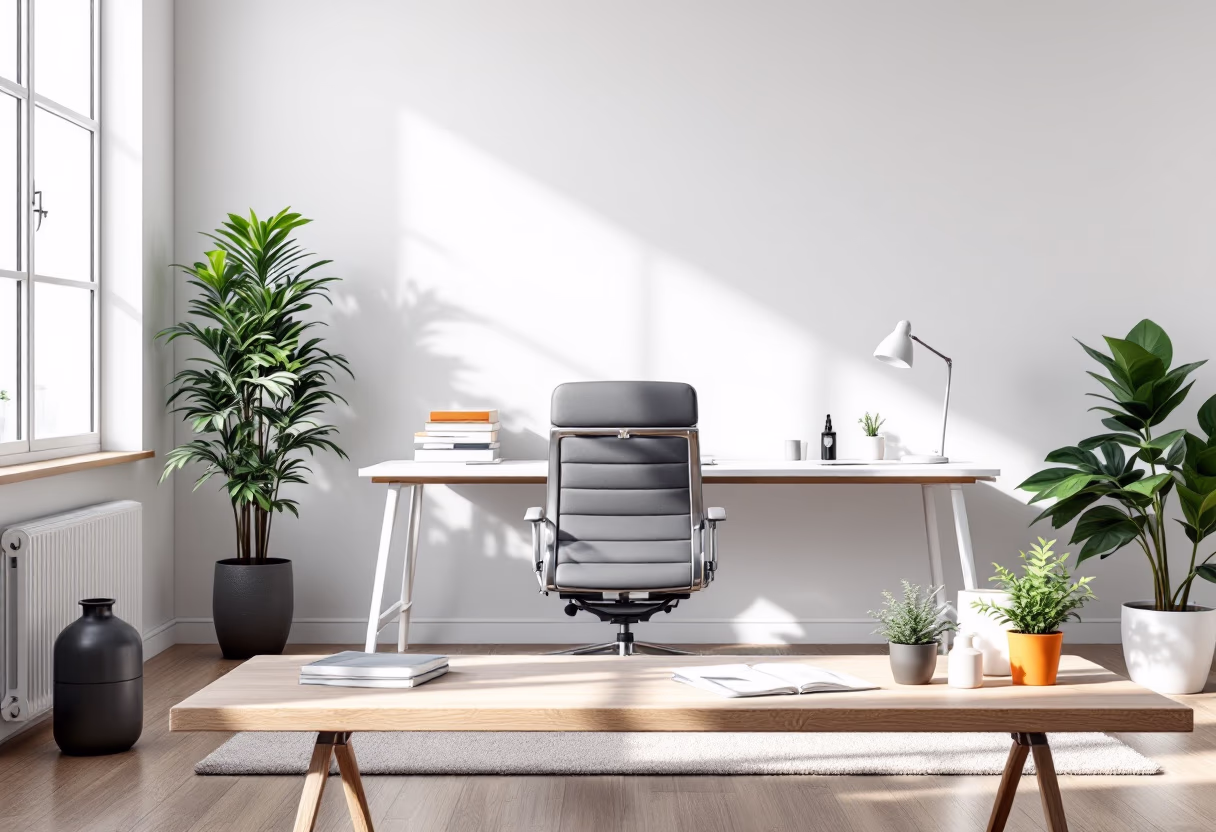 [background image] image of office space (for a general contractor)