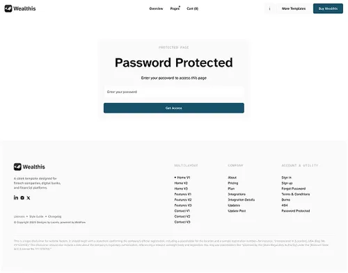 Password Protected Page Preview