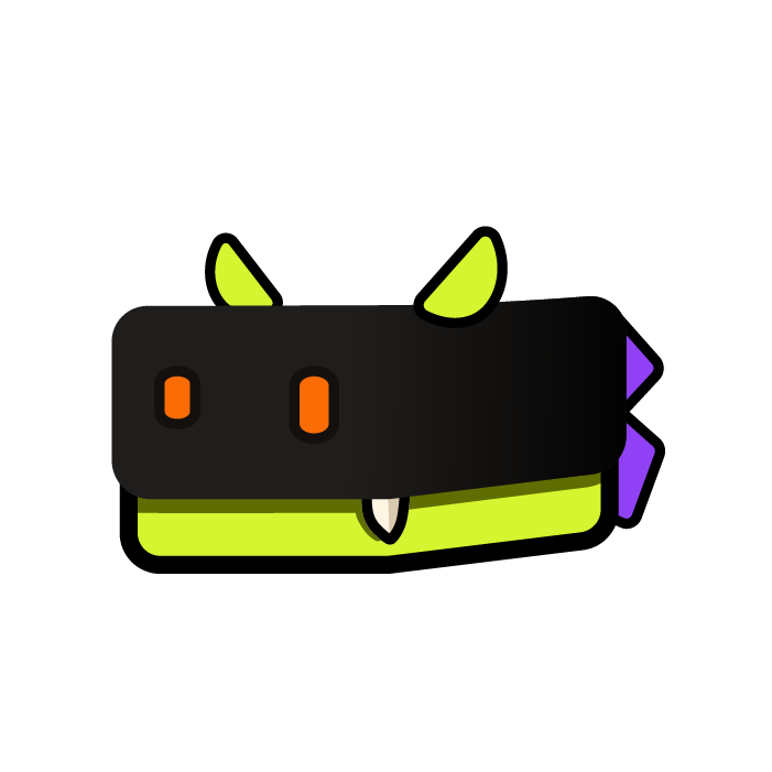 REDI the RECONCEP+ mascot: a stylized black and lime green blocky monster with orange eyes, lime ears, and purple spikes.