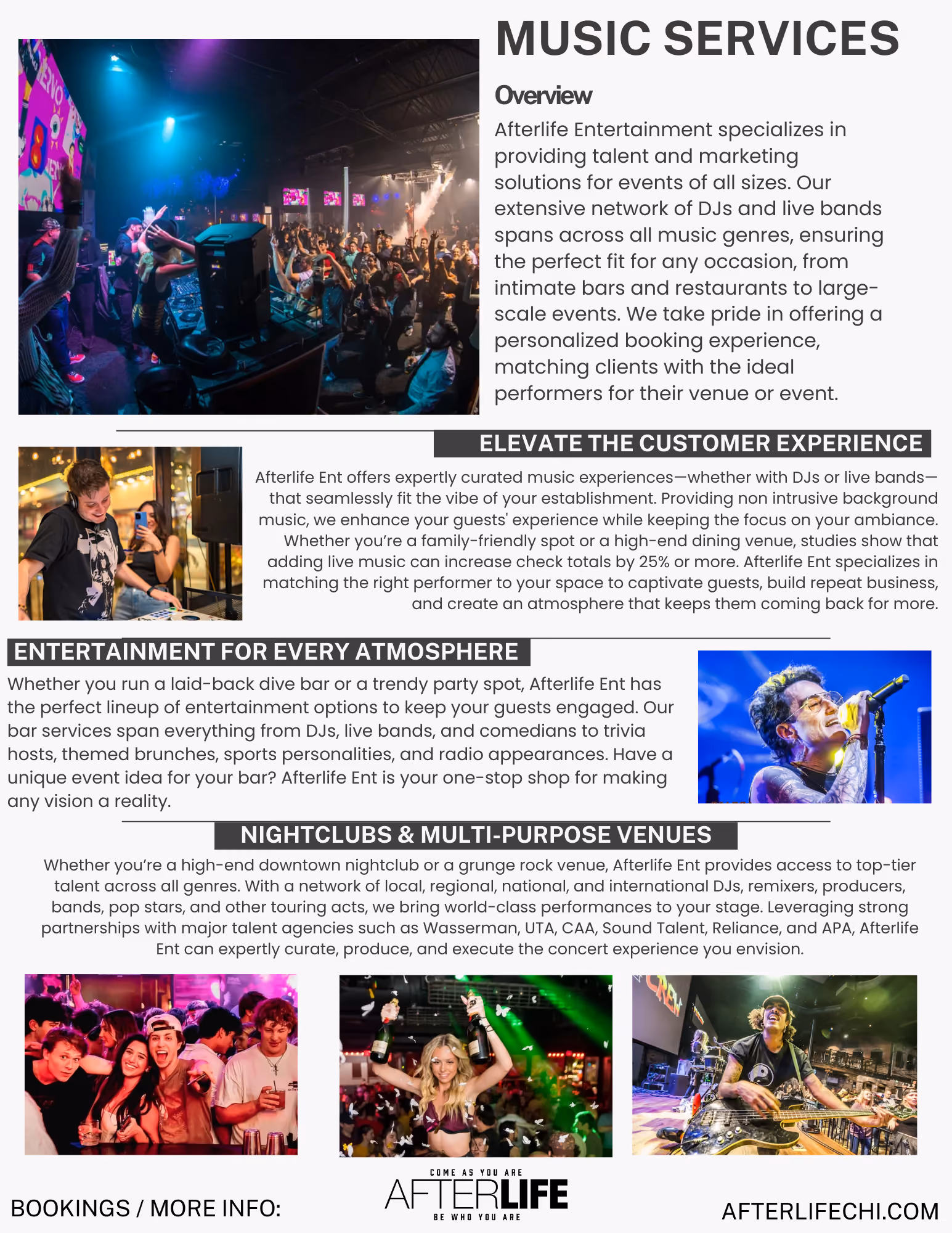 Afterlife music services