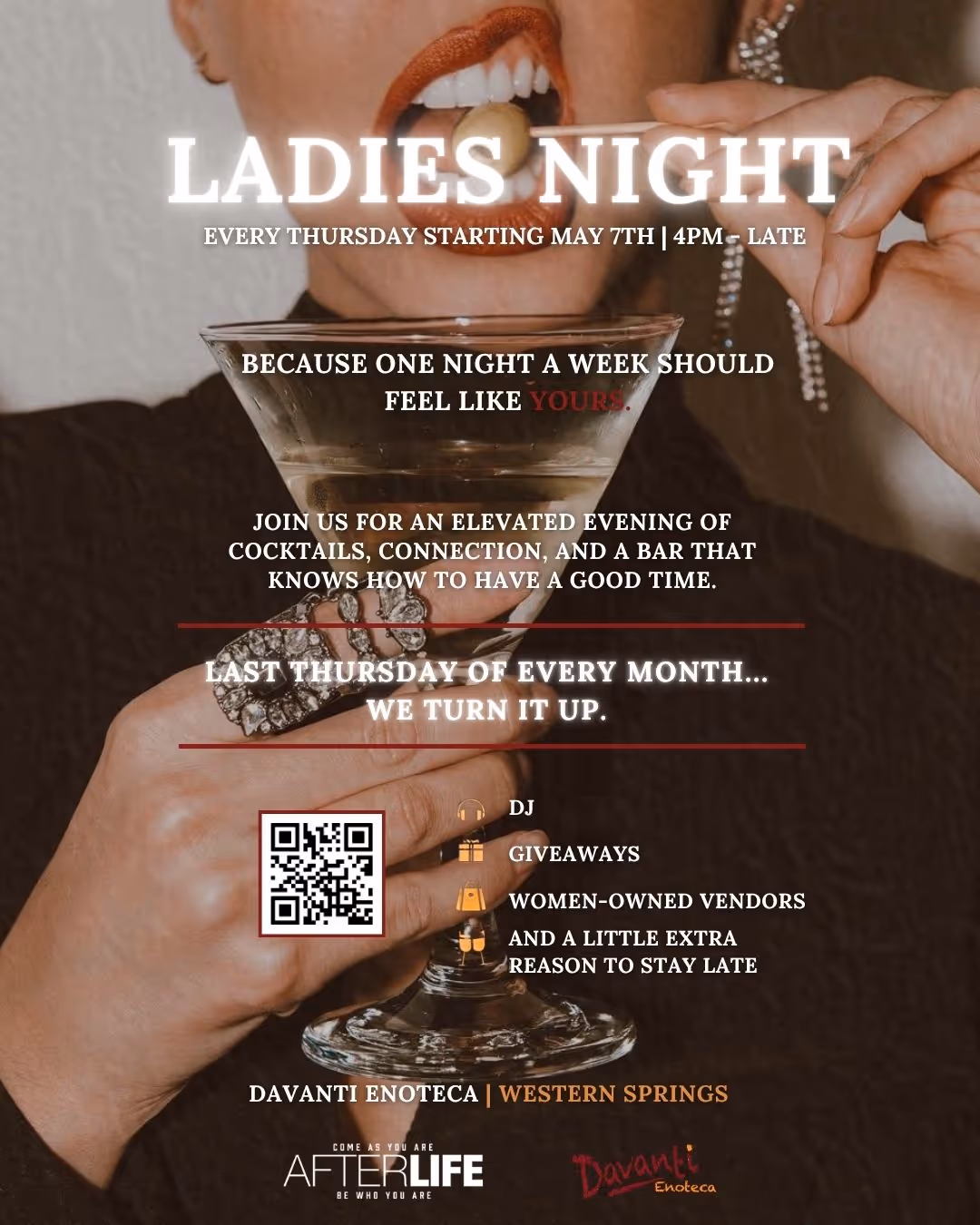 LADIES NIGHT AT Davanti Enoteca
