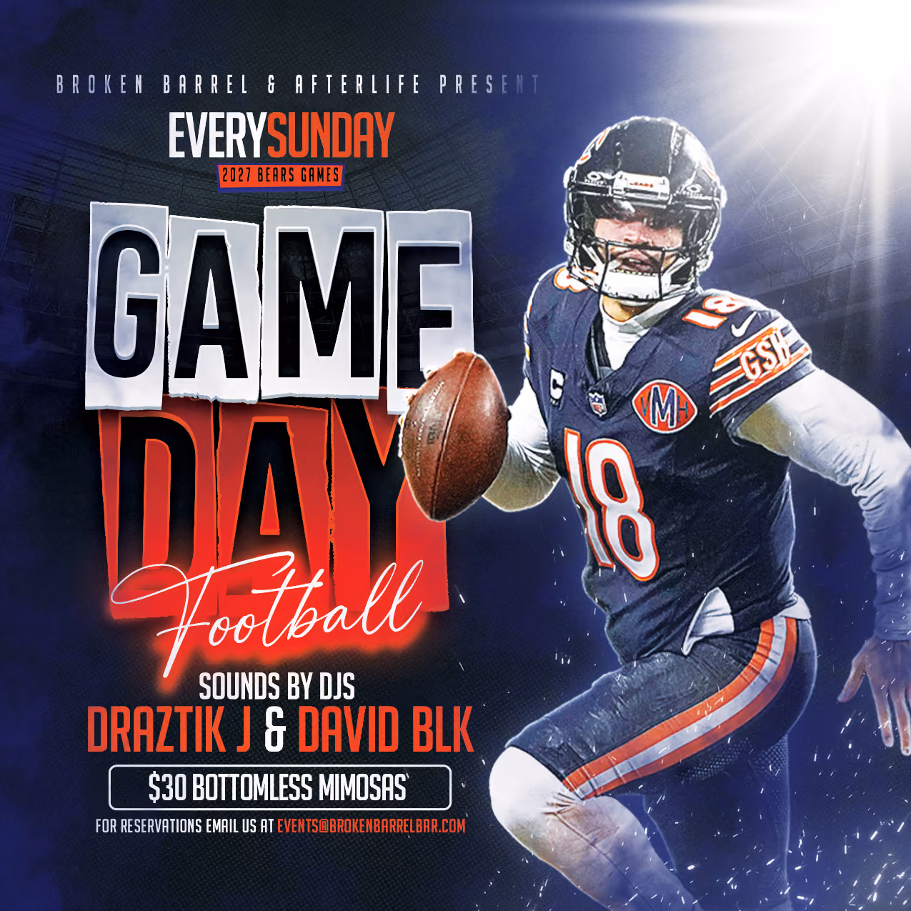 BEAR DOWN WATCH PARTY: Bears Vs Philadelphia Eagles